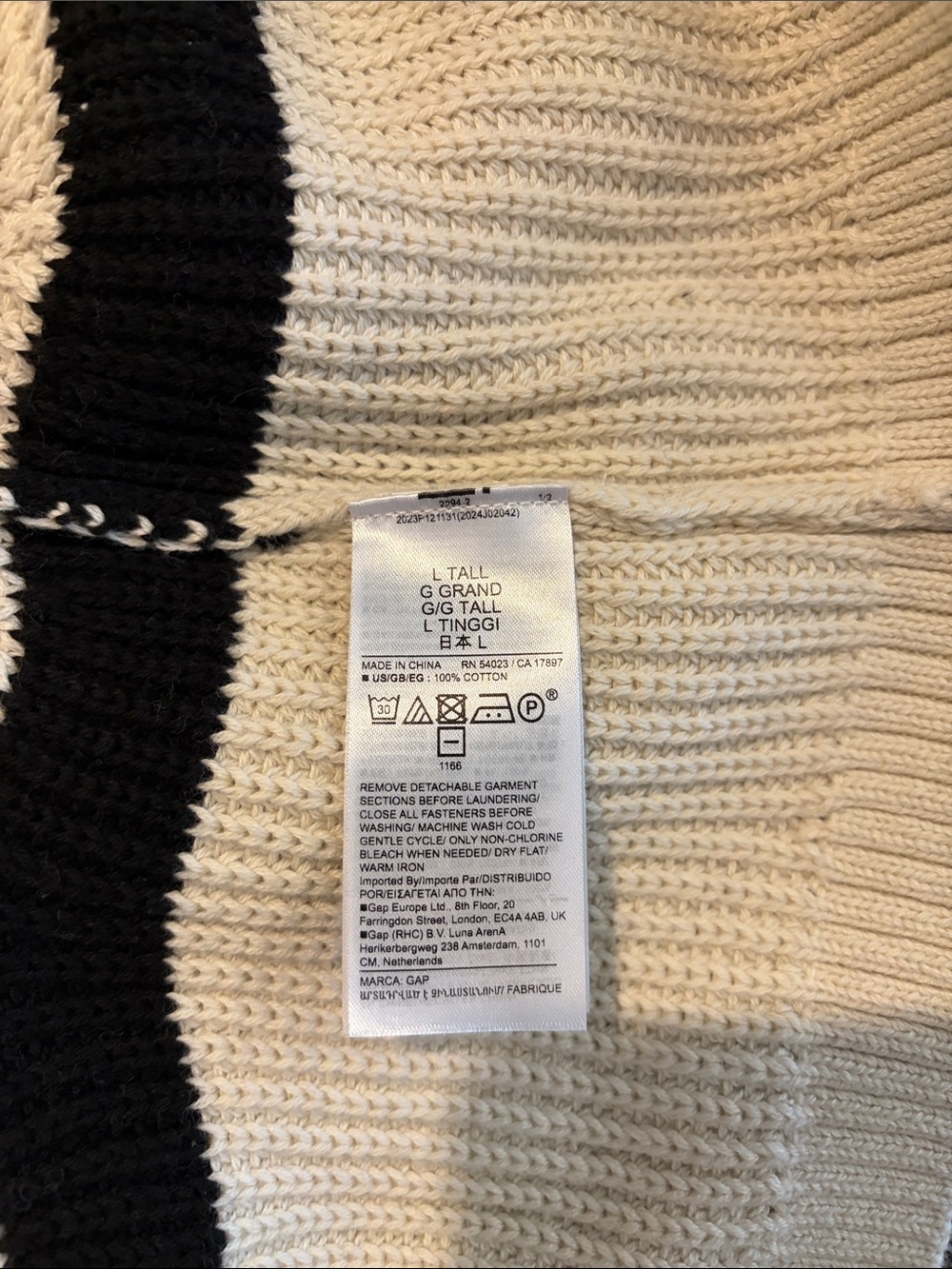 GAP Crochet Midi Sweater Dress Size L-Tall - Picture 8 of 10